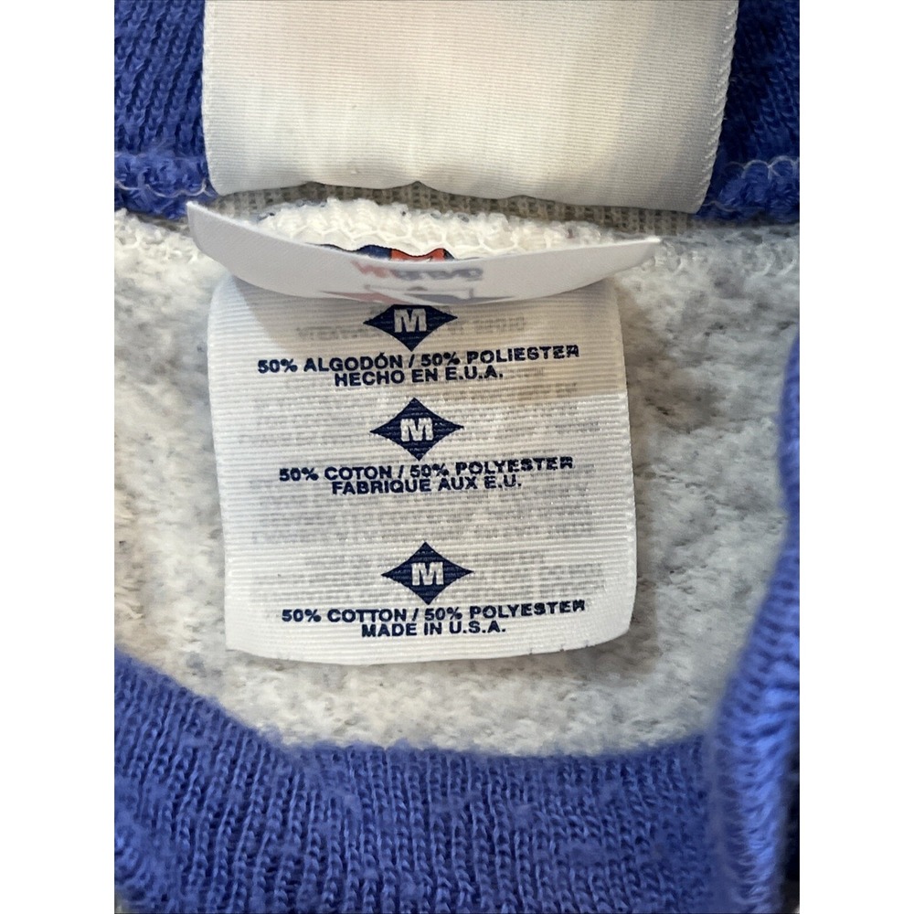 VTG 90s Blue Jay Winter Country Scene Womens M Sweatshirt Morning Sun (Flaw) - Picture 5 of 11